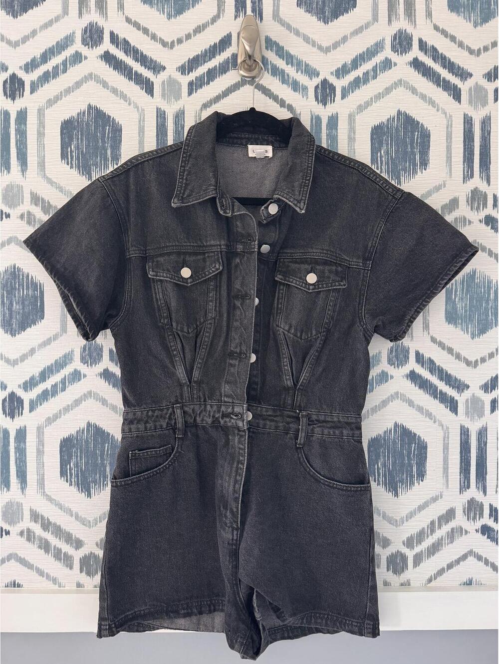 Le Lis Denim Romper